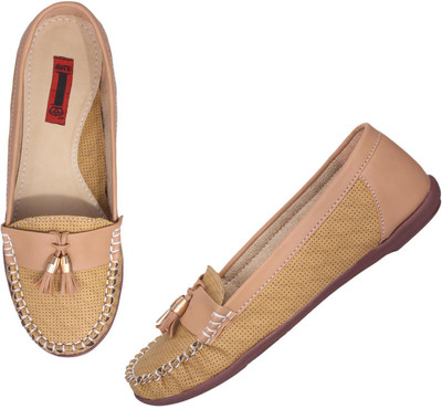 

1 WALK 1 WALK WOMEN COMFORTABLE LOAFERS / OFFICE WEAR / FORMAL / PARTY / LATEST 2018 - Loafers For Women(Beige