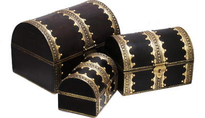 

JT International Wooden Makeup Vanity Box(Multicolor)