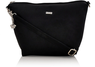 

Blizzard Women Casual Black PU Sling Bag