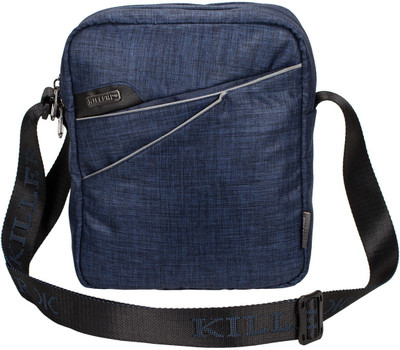 

Killer Men Casual Blue Polyester Sling Bag