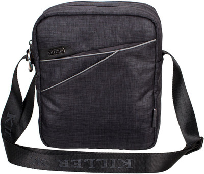 Killer Men & Women Casual Grey Polyester Sling Bag