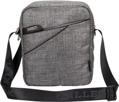 

Killer Men & Women Casual Grey Polyester Sling Bag