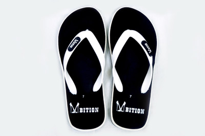 

AMBITION LIFESTYLE DYNAMITE MEN'S EVA VIBRANT SLIPPER, WHITE Flip Flops