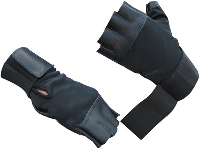 

Byson Multi purpose With Wrist Support Gym & Fitness Gloves (Free Size, Multicolor), Black