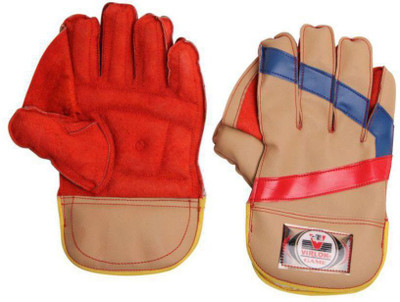 

VIRLOK 5001 Wicket Keeping Gloves (Youth, Multicolor), Beige;red