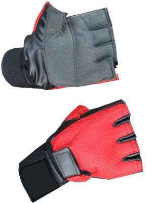 

Byson All Extreme Power Wth wrist Support Gym & Fitness Gloves (, Multicolor, Red