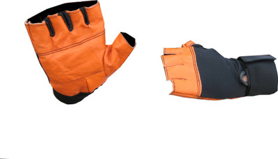 

Byson cristal power with wrist support Gym & Fitness Gloves (, Multicolor, Orange
