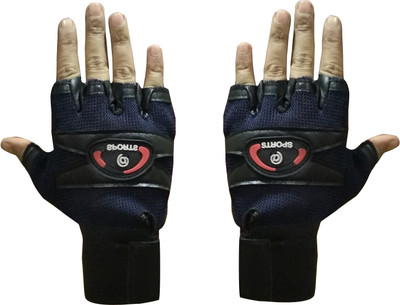 

DreamPalace India Netted With Wrist Support Gym & Fitness Gloves (, Black