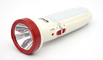 SPACELITE SL-8330 2in1 Rechargeable Emergency Light cum everyday Purpose Torch Lamp Flashlight with 5W Laser LED Light and 30 SMD Torch ideal for Camping Hiking Outdoor and Everyday purpose Torch(Red : Rechargeable) available at flipkart for Rs.439