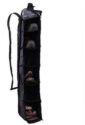 

RK Brands 6 Cabinet Hanging shoe Kit, Sandal Kit (Rexine Material)(Black)