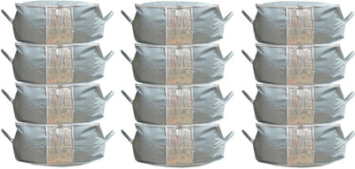 

Kuber Industries Underbed Storage Bag, Storage Organiser,Blanket Cover Set of 12 Pcs - Grey (Extra Large Size With Handle)(Grey)