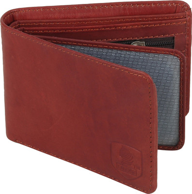 

LANDER Boys Maroon Genuine Leather Wrist Wallet(5 Card Slots), Brown
