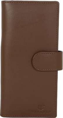 

Tan Luzo Women Casual Brown Genuine Leather Wallet(14 Card Slots)
