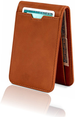

Death By Color Men Tan Artificial Leather Wallet(5 Card Slots)