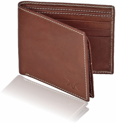 

Death By Color Men Brown Genuine Leather Wallet(8 Card Slots)