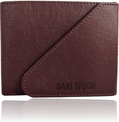 

Oaks Wood Boys Brown Artificial Leather Wallet(3 Card Slots)