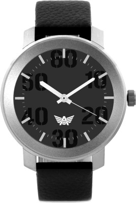 Abrexo AbxNG0164SL68-SLV BLK Gents Basic elementary design Modest Series Watch  - For Men   Watches  (Abrexo)