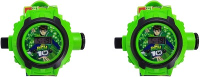 Kaira Combo 2 Pair Ben 10 Projector Watch with 24 Cartoon Images Watch  - For Boys   Watches  (Kaira)