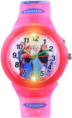 SS Traders Cute Frozen Seven Lights wiht Seven different colours - Kids Favorate 3789 Watch  - For Girls   Watches  (SS Traders)