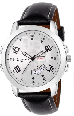Lugano LG 1108 CH Exclusive White Dial Day & Date Watch  - For Men   Watches  (Lugano)