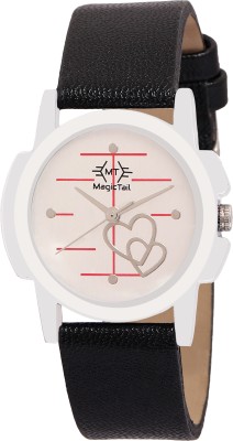 MagicTail MTW034 All Black Leather Watch Women Girl Watch  - For Women   Watches  (MagicTail)