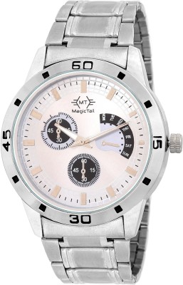 MagicTail MTW033 Pol Royal White Big Dial Chain Watch Watch  - For Men   Watches  (MagicTail)