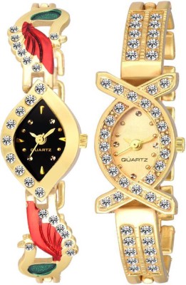 BOBO BIRD X-Gold Peacock Diamond Stunded Stylish Golden Chain watches for girls & Womens Watch  - For Girls   Watches  (BOBO BIRD)