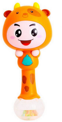 

Toyshine Rhythm Stick Rattle with Colorful soft light, Rattling Sound {ORANGE} Rattle(Orange)