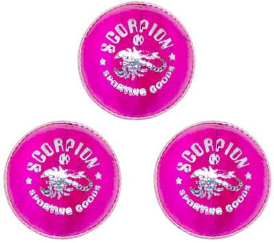

Scorpion Leather 4 Piece Pink Cricket Ball Standard Size 5.5 - Pack of 3 Cricket Ball (Pack of 3, Pink) Cricket Leather Ball(Pack of 3, Pink)