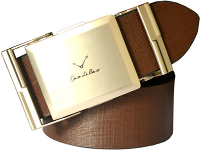 

LOOPA Men Formal Brown Artificial Leather Belt