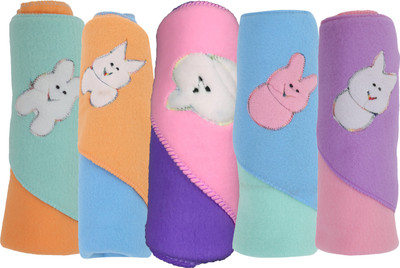 

First Trend Plain  Crib Baby Blanket(Polyester, Pink