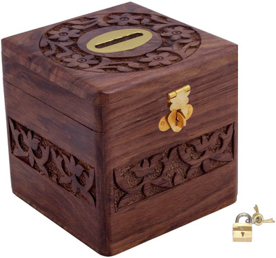 

Craft Art India CAI-HD-0198 Coin Bank(Brown)