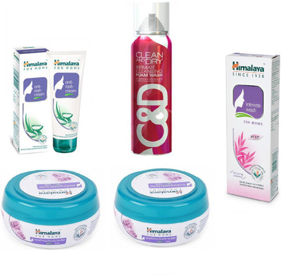 

Himalaya Anti Rash Cream, Clean And Dry Foam Wash, Soothing Body Butter, Intimate Wash(Set of 5)