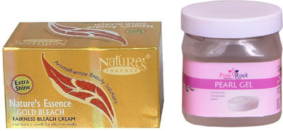 

NATURE ESSENCE Gold Bleach 200gm , Pink Root Pearl Gel 500ml(Set of 2)