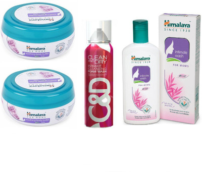 

Himalaya Soothing Body Butter, Clean And Dry Foam Wash, Intimate Wash(Set of 4)