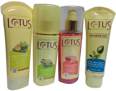 

Lotus Herbals Skin Nourishing And Rejuvenating Combo 4 Pcs(Set of 1)