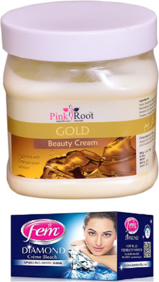 

FEM Diamond Bleach, Pink Root Gold Cream 500ml(Set of 2)