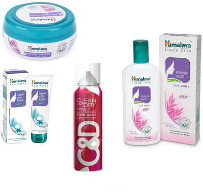 

Himalaya Soothing Body Butter, Nipple Care Butter, Clean And Dry Foam Wash, Intimate Wash(Set of 4)