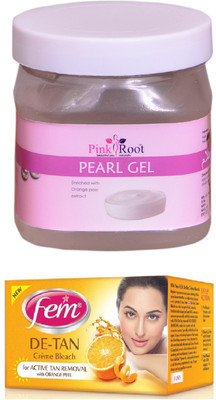 

FEM De-Tan Bleach, Pink Root Pearl Gel 500ml(Set of 2)