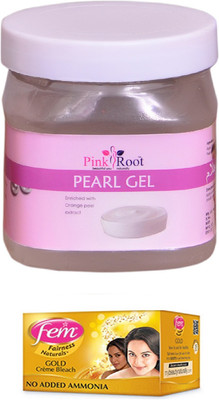 

FEM Gold Bleach, Pink Root Pearl Gel 500ml(Set of 2)