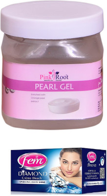 

FEM Diamond Bleach, Pink Root Pearl Gel 500ml(Set of 2)