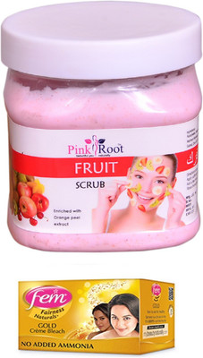 

FEM Gold Bleach, Pink Root Fruit Scrub 500ml(Set of 2)