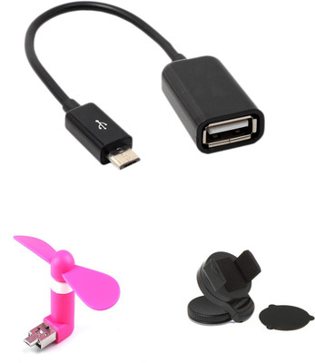 

MINIFOX OTG CABLE, MINI FAN, MOBILE STAND Combo Set