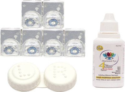 

Sparkle 3 Pair Zero Power ( Dark Blue ) Monthly Contact Lens(Zero Power, Dark Blue, Pack of 3)