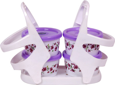 

Rich Craft International Fruits & Nuts 4+1 (purple) Microfibre Bowl Set(Purple, Pack of 4)