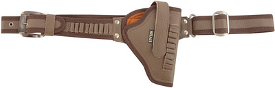 

SHAH Unisex Leather .32 Bore Revolver/Pistol Cover With Belt Racquet Carry Case/Cover Free Size(Brown)
