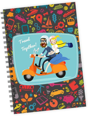 

dpotli A5 Notebook(Travel Together, Multicolor)