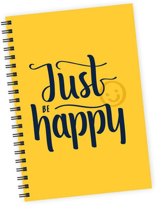 

dpotli A5 Notebook(Just be happy, Multicolor)
