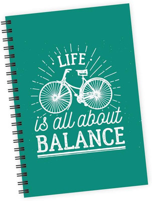 

dpotli A5 Notebook(Life Is All About Balance, Multicolor)