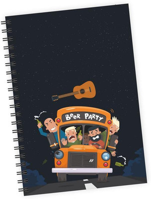 

dpotli A5 Notebook(Beer Party Gang, Multicolor)